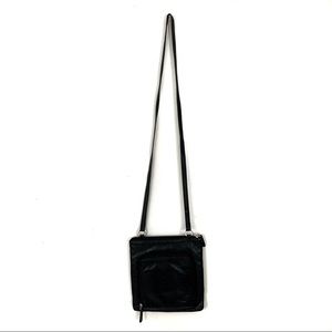 Fossil over the shoulder black leather bag